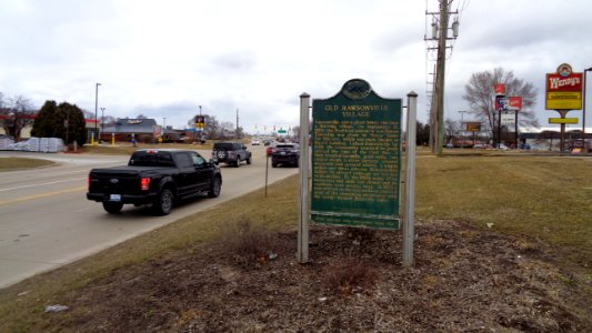 Rawsonville, MI historic sign