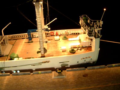 Rear deck of Tenyomaru3 a fishery research and training vessel of National Fisheries University