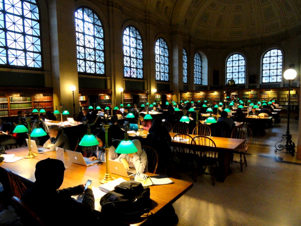 Reading room - Boston Public Library, McKim Building - DSC09268