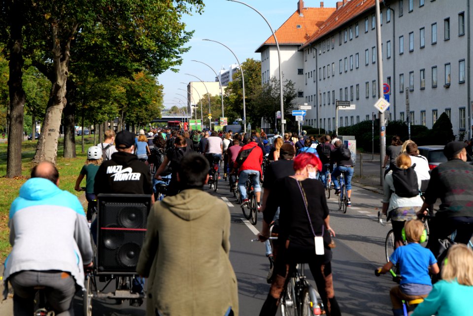 RCC care for future antfascist bicycle demonstration 2020-10-03 14