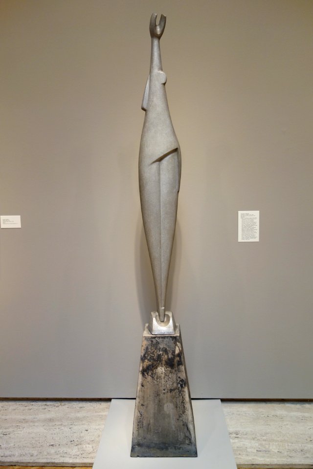 Ray by Alexander Archipenko, 1919, cast before 1958, aluminum - Chazen Museum of Art - DSC01885