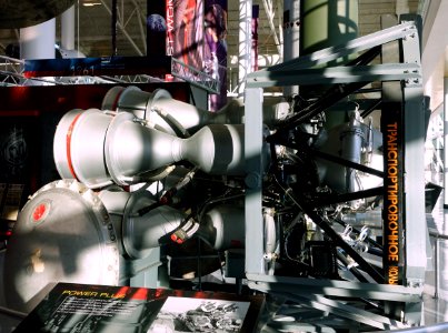 RD-107 rocket engine, from R-7 rocket, Russia - Evergreen Aviation & Space Museum - McMinnville, Oregon - DSC00773