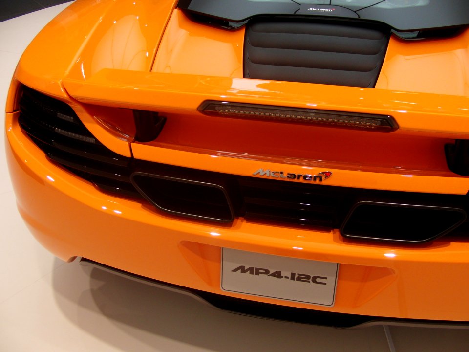 Rear of McLaren MP4-12C