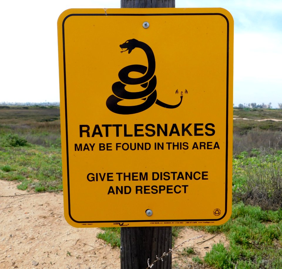 Rattlesnakes respect sign