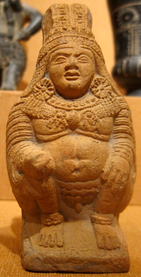Rattle in the shape of Kubera, India, West Bengal, Chandraketugarh, c. 200 BCE, terracotta, HAA