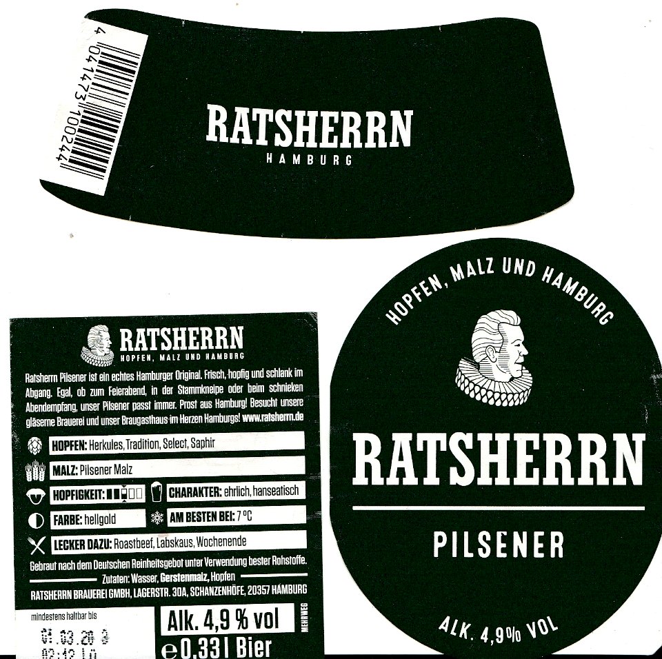 Ratsherrn Brauerei - Ratsherrn Pilsener