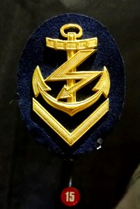 Rating insignia, Petty officer working in radio and communicatins, U-505 - Museum of Science and Industry (Chicago) - DSC06753