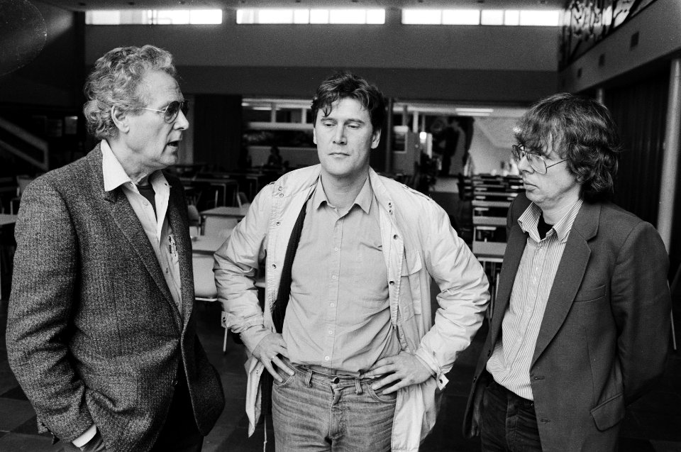 Regisseur Nick van den Boezem, acteur Jules Hamel en schrijver Willem Kapteyn, Bestanddeelnr 932-3873