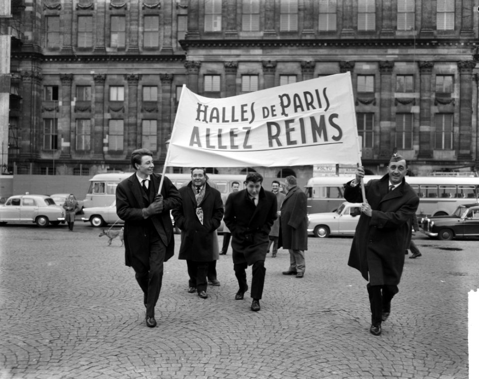 Reims-supporters brachten bezoek aan Amsterdam, Bestanddeelnr 914-9239