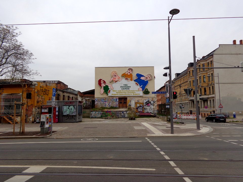 Reklame der Feinkost Leipzig 2016