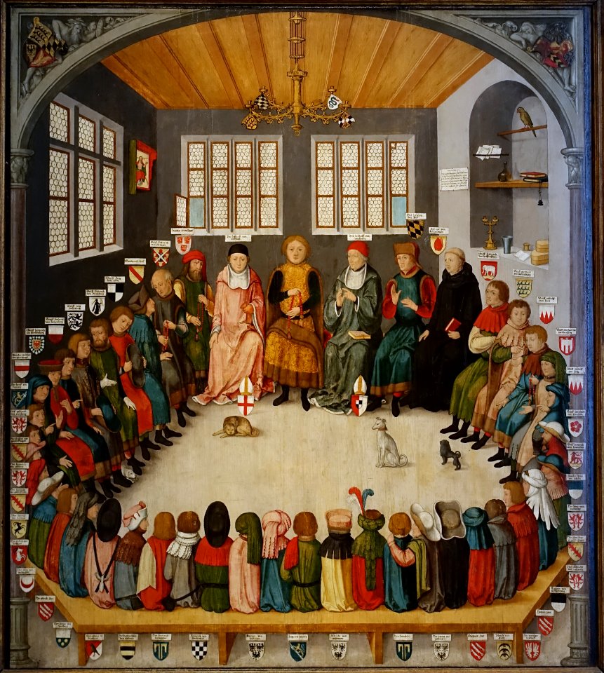 Ratssitzung Eberhards des Milden, Hofmaler Herzog Ludwigs von Wurttemberg, Stuttgart, 1575-1583 - Landesmuseum Württemberg - Stuttgart, Germany - DSC03139