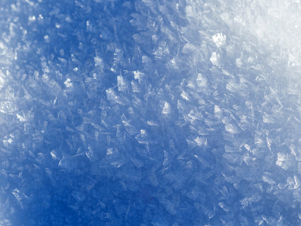 Frozen water winter crystals