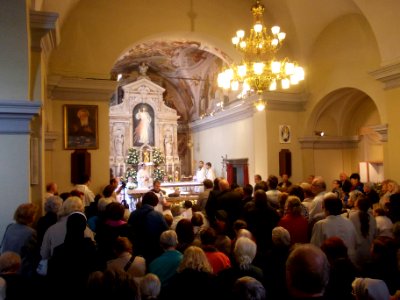 Relics of Leopold Mandić in St. Stephen's Parish Church (Ljubljana), April 18, 2016 01