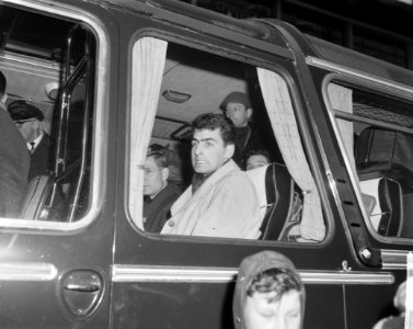 Reims in Rotterdam, aankomst elftal, Colonna en Kopa, Bestanddeelnr 914-9162