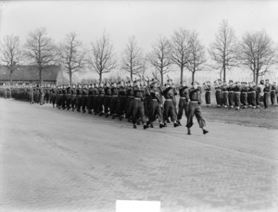 Regiment Zware luchtdoelartillerie Ypenburg inspectie t Bergen op Zoom, Bestanddeelnr 904-4387