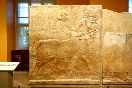 Relief A, section 1 of 3 - Palace of Sargon II, Khorsabad - Oriental Institute Museum, University of Chicago - DSC07512