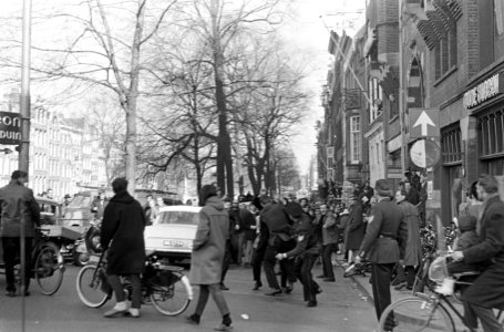 Rel op Prinsengracht, vechtpartij, Bestanddeelnr 918-9362