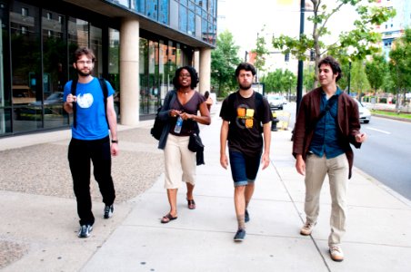 Regional Ambassadors walking in Boston