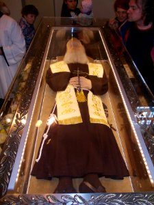 Relics of Leopold Mandić in St. Stephen's Parish Church (Ljubljana), April 18, 2016 07