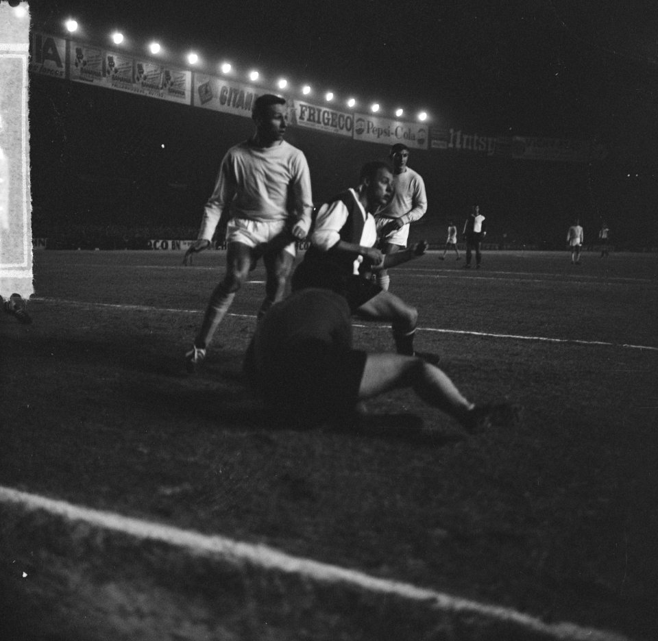 Reims tegen Feijenoord. Europa Cup . Spelmoment, Bestanddeelnr 914-7996