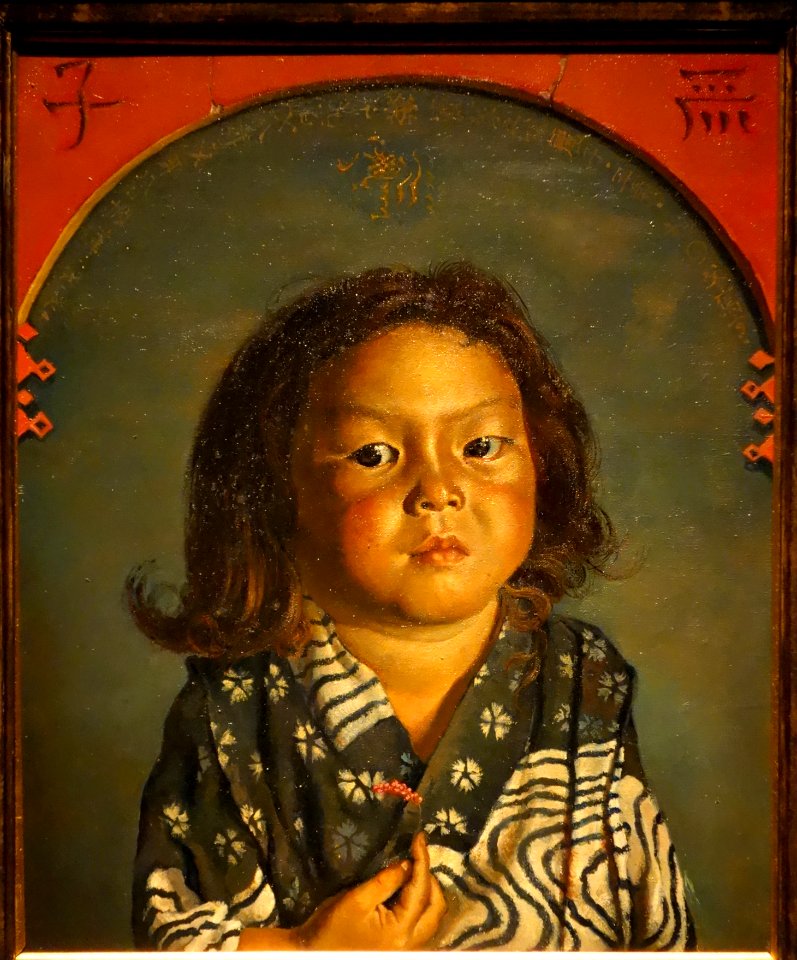 Reiko, Five Years Old, by Ryusei Kishida, 1918, oil on canvas - National Museum of Modern Art, Tokyo - DSC06544