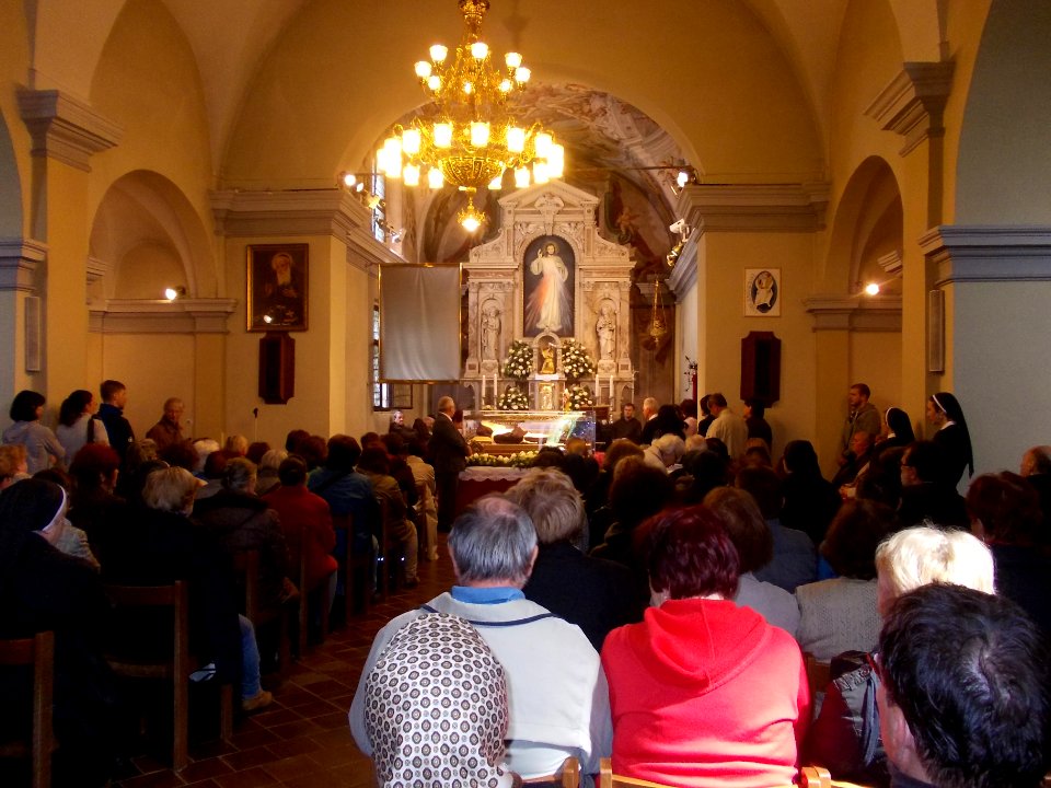Relics of Leopold Mandić in St. Stephen's Parish Church (Ljubljana), April 18, 2016 11