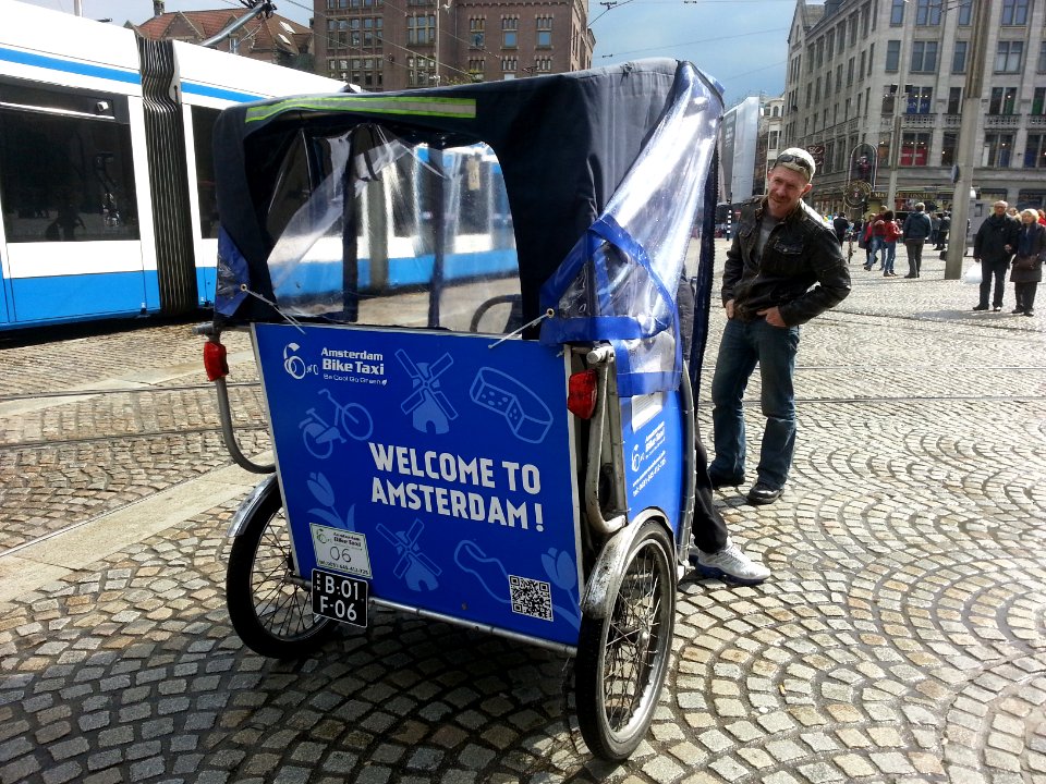 Registratieplaat Fietstaxi Amsterdam