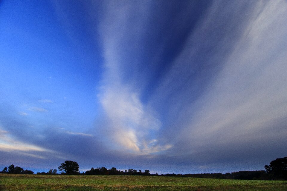 Blue sky clouds light cloudscape