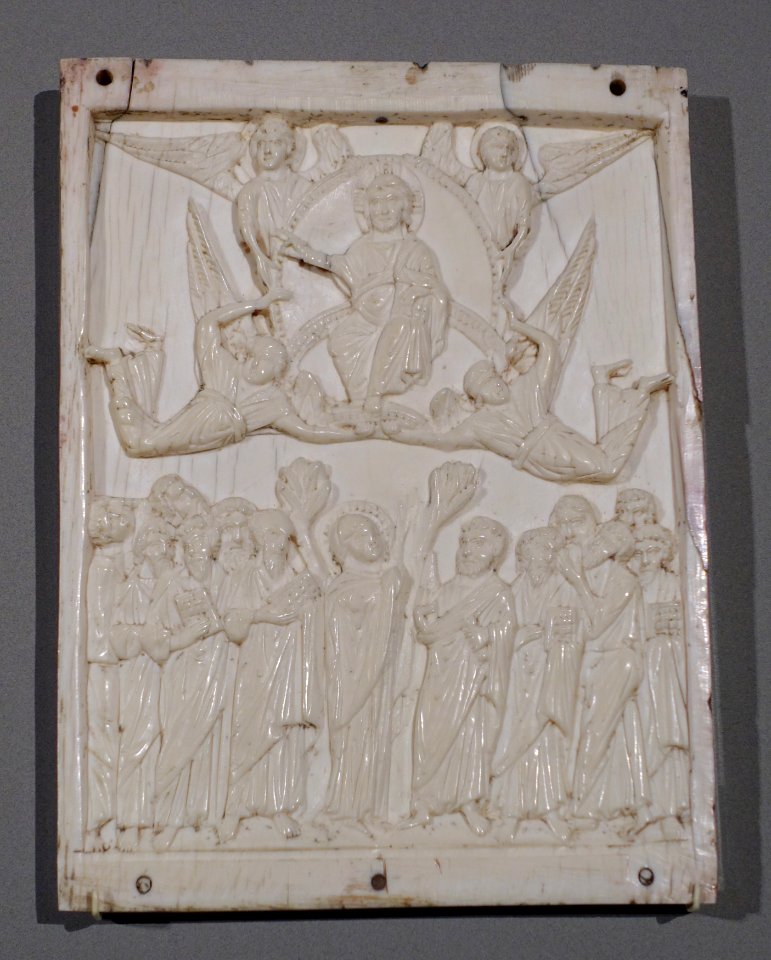 Relief with the Ascension of Christ, Eastern Roman Empire, 2nd half of the 11th century, ivory - Bode-Museum - DSC03490