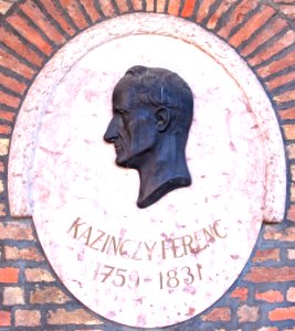 Relief of Ferenc Kazinczy in the Szeged Pantheon