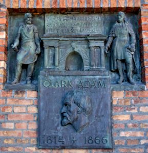 Relief of Adam Clark in the Szeged Pantheon