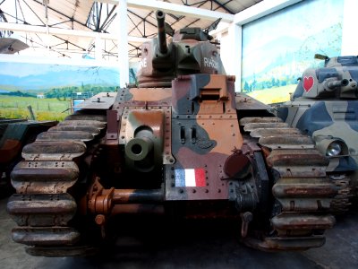Renault B1 bis,Tanks in the Musée des Blindés, France, pic-3