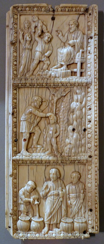 Relief panel with Scenes from the Life of Christ, Rome or Milan, 1st half of the 5th century, ivory - Bode-Museum - DSC03537