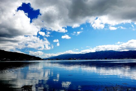 Lake sky cloud photo