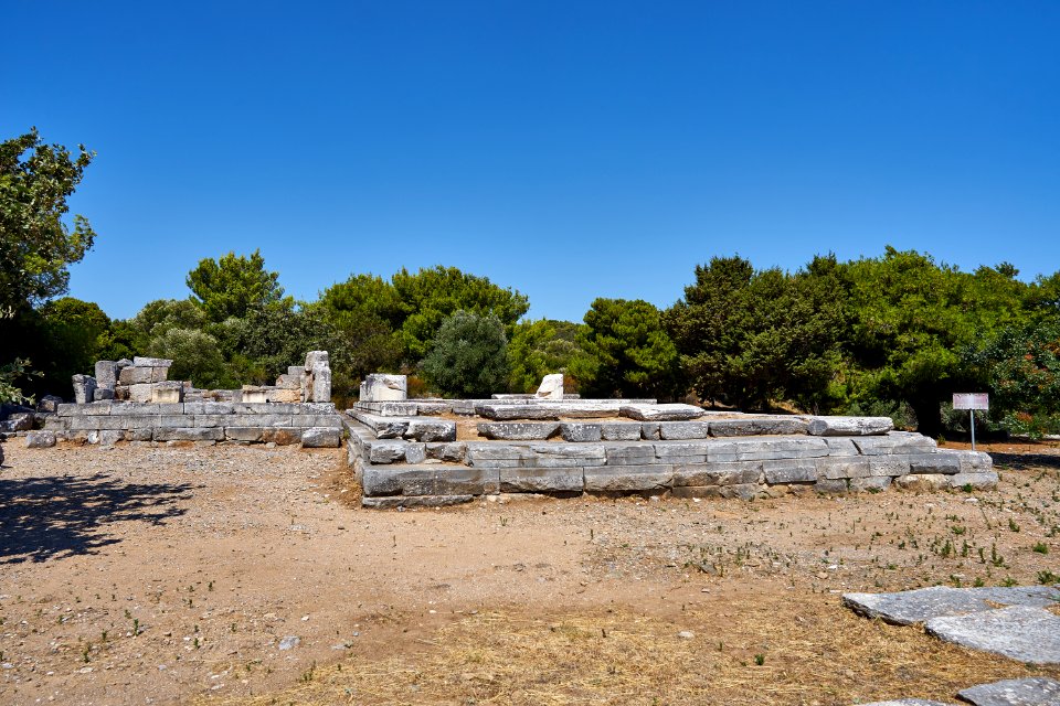 Remains of the Sanctuary of Nemesis at Rhamnus on July 22, 2020