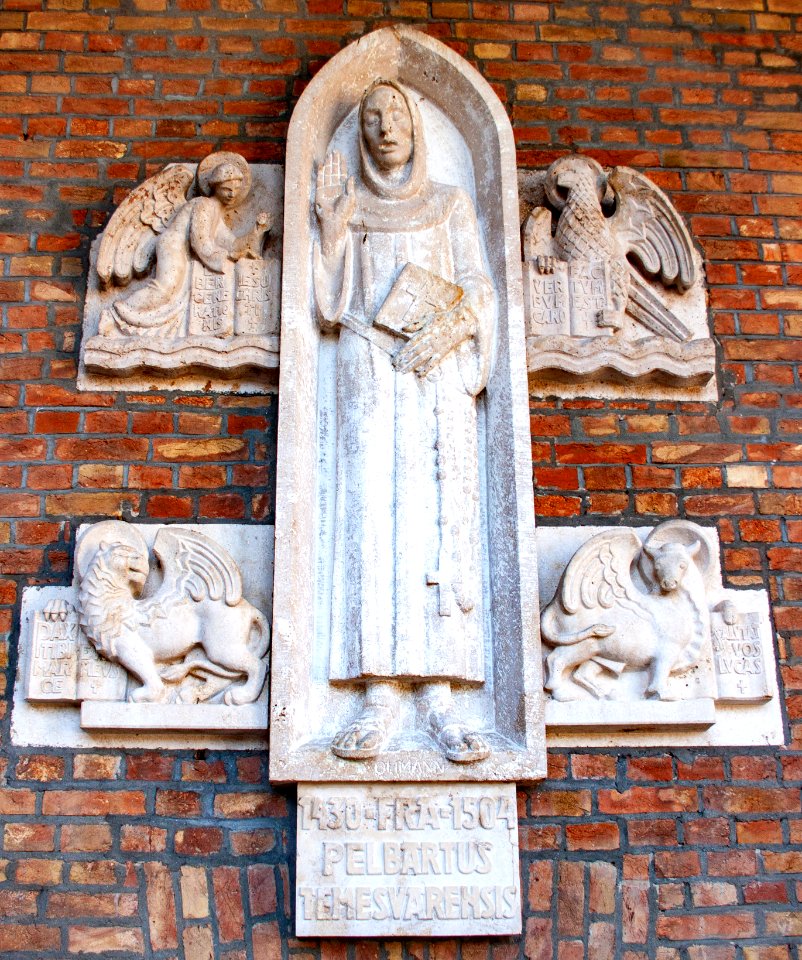 Relief of Pelbárt Temesvári in the Szeged Pantheon