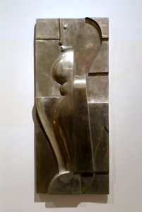 Relief H-6 PA by Oskar Schlemmer, Tut Schlemmer, Edition 1 of 7, 1919, cast nickel - Museum für Angewandte Kunst Köln - Cologne, Germany - DSC09570