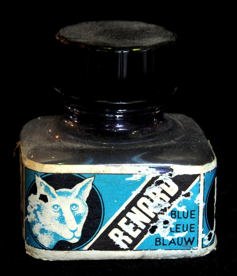 Renard blauw, inktpotje, foto 2