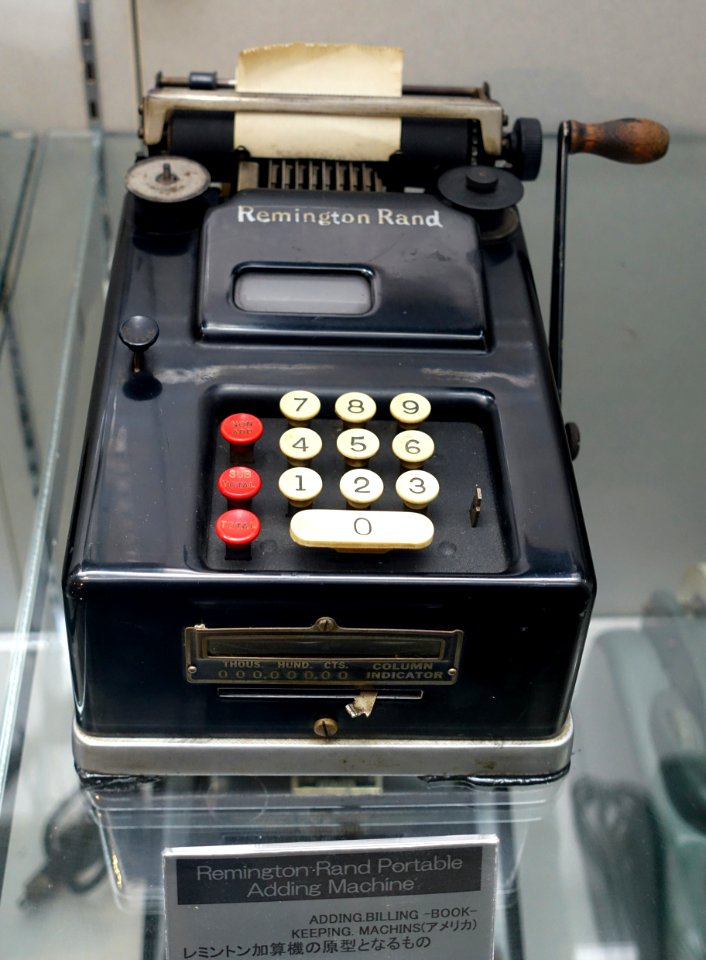 Remington Rand adding machine - Ridai Museum of Modern Science, Tokyo - DSC07548