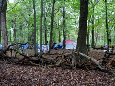 Re-occupation village in the Hambach forest 03