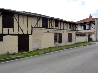 Remennecourt (Meuse) maison à pans de bois