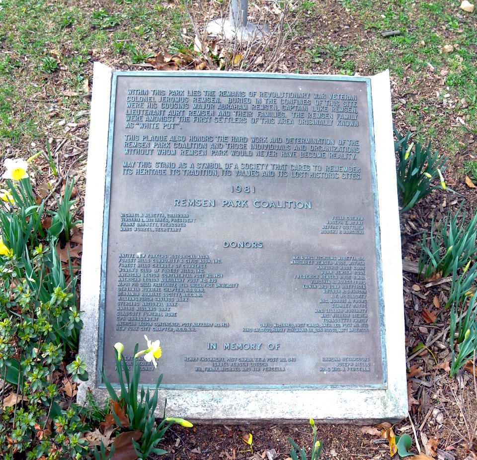 Remsen Cem plaque jeh
