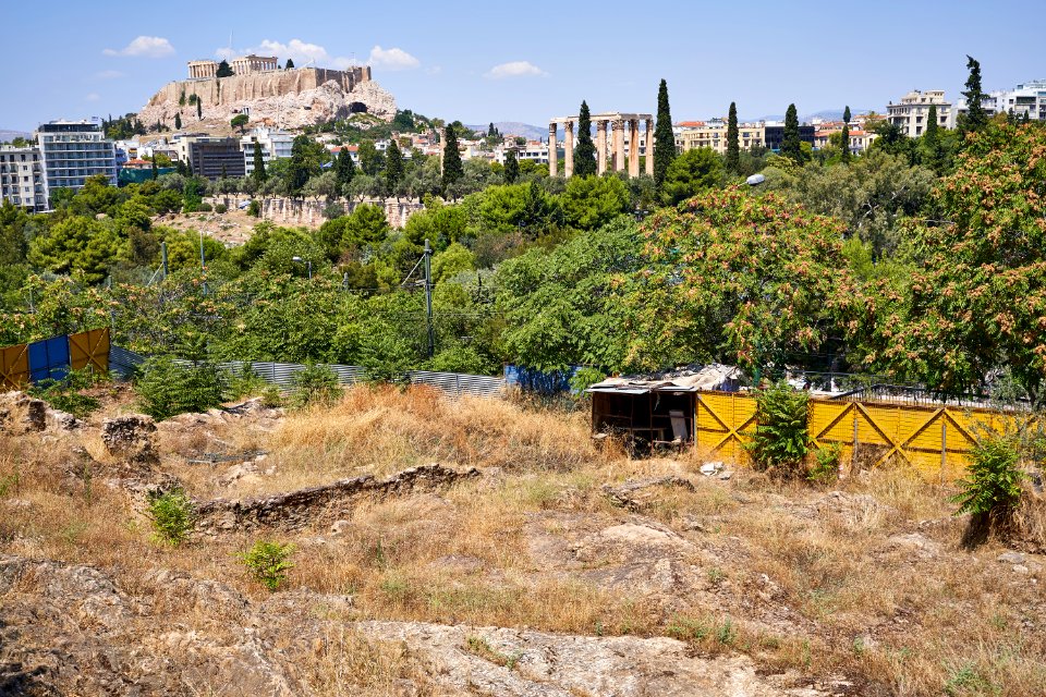 Remains of the Temple of Artemis Agrotera on August 12, 2020
