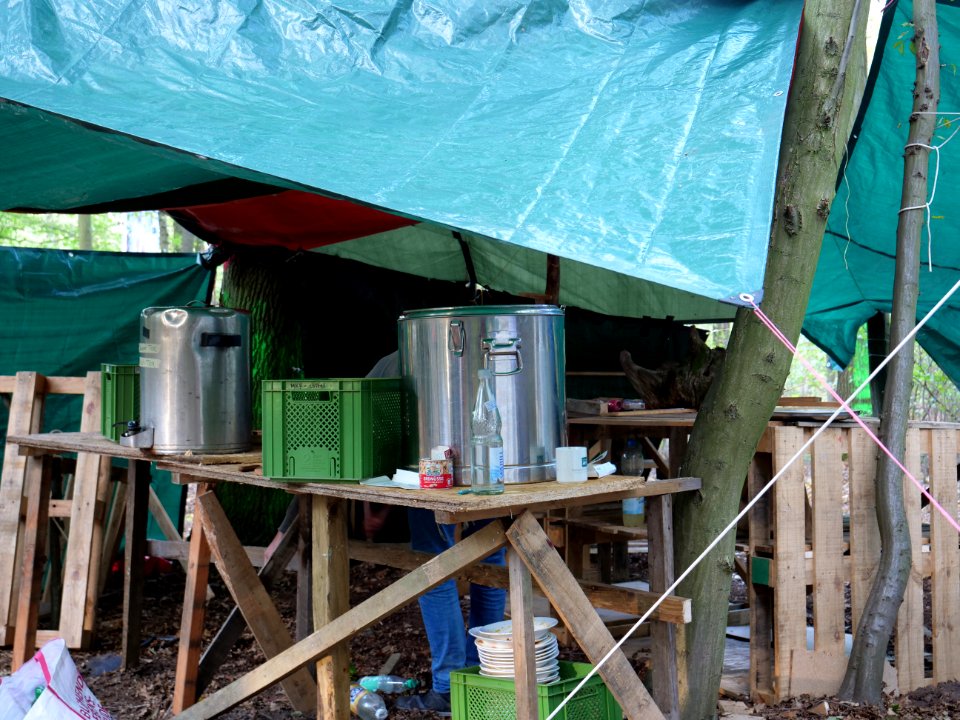 Re-occupation village in the Hambach forest 05