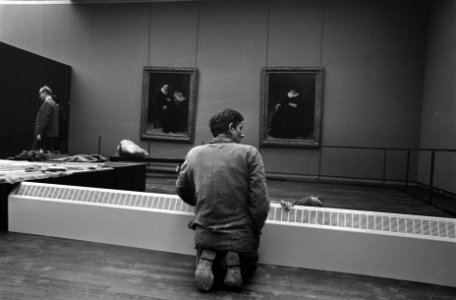 Rembrandttentoonstelling in Rijksmuseum Amsterdam laatste werkzaamheden, Bestanddeelnr 922-7805