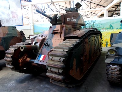 Renault B1 bis,Tanks in the Musée des Blindés, France, pic-4