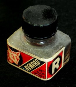 Renard rood, inktpotje, foto2