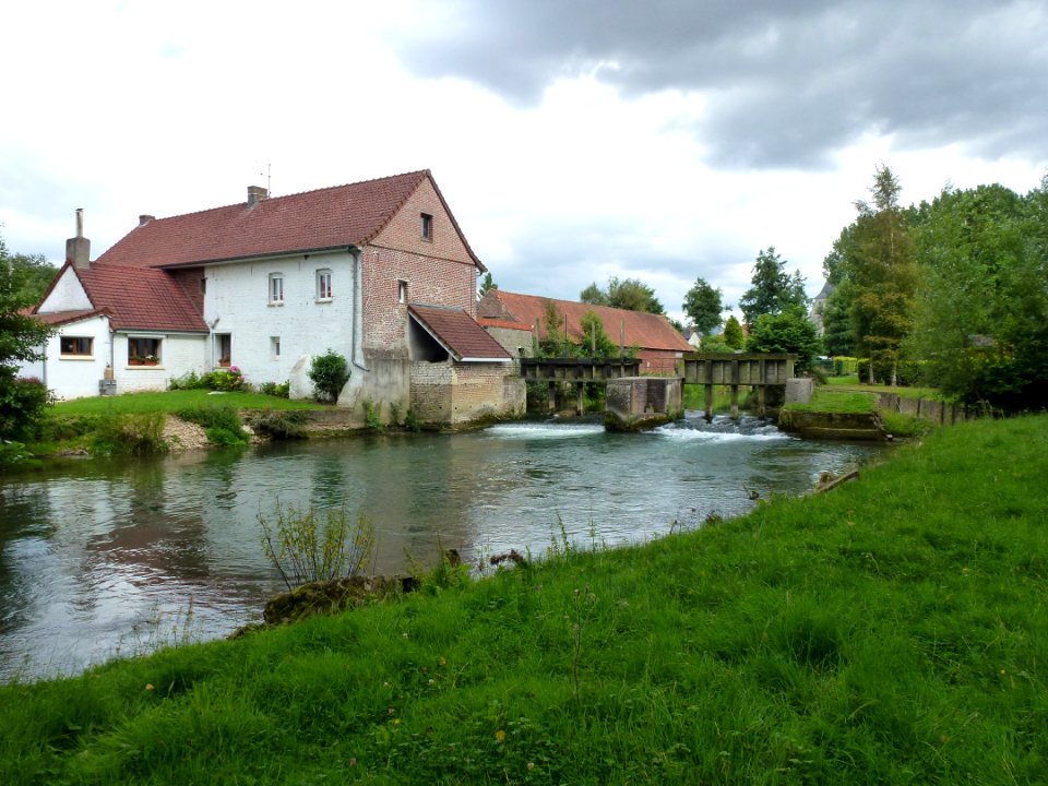 Remilly-Wirquin (Pas-de-Calais, Fr) moulin sur l'Aa (01)