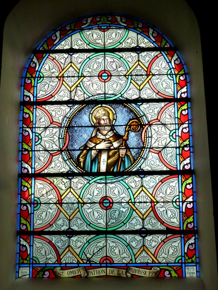 Remilly-Wirquin (Pas-de-Calais, Fr) église Saint-Omer vitrail 03