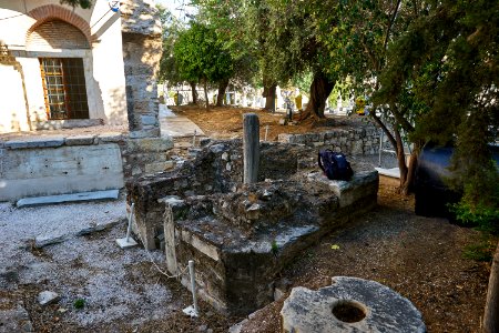 Remains of the minaret of the Fethiye Mosque in Athens on July 15, 2020